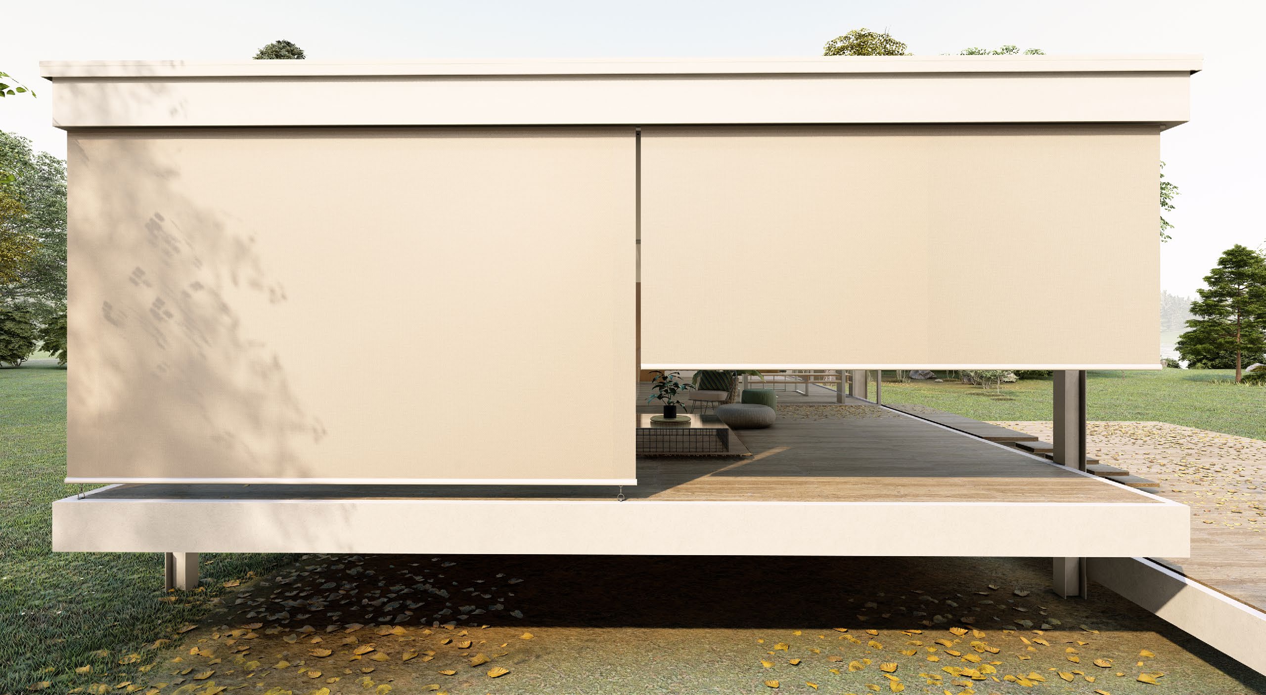 Exterior roller screens